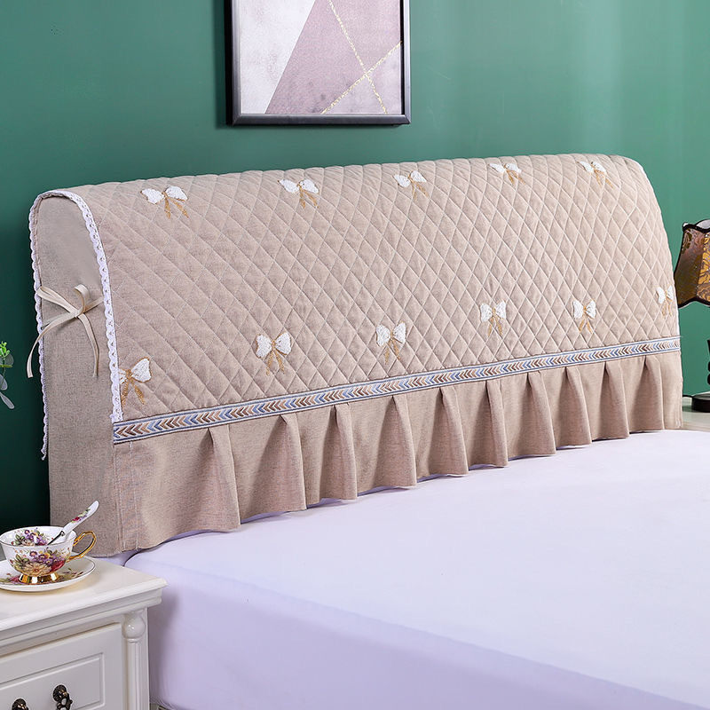 夹棉加厚床头罩弹力15m18m2m半包防尘罩简约夹棉软包保护套