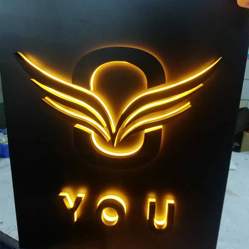 门头招牌室内logo亚克力正侧发光字led发光字