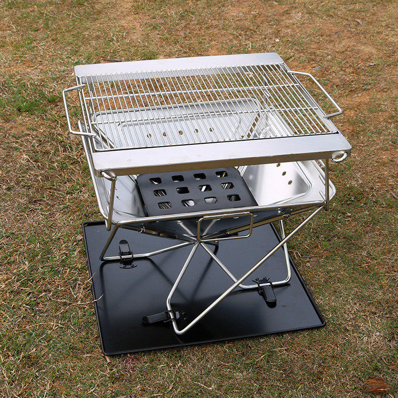 野外烧烤烧烤架加厚户外不锈钢木炭烧烤炉折叠烧烤箱家用,户外/登山/野营/旅行用品,烧烤炉/烤架,淘宝优惠券,粉丝福利购,淘宝优惠卷