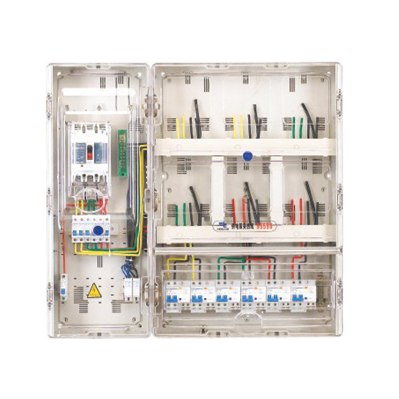 厂家供应南透明国网费控单相三相4/6/9/12挂壁pc网塑料计量电表箱