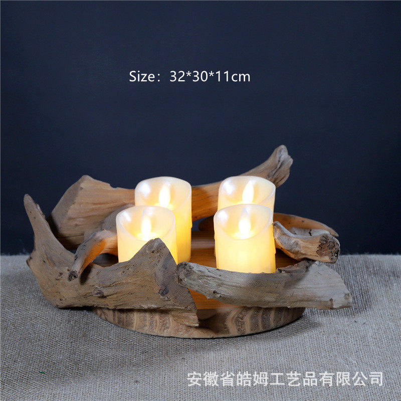 厂家烛台手工制木质销售朽木树枝复古蜡烛台烛光浪漫晚餐创意摆件,家居饰品,烛台,淘宝优惠券,粉丝福利购,淘宝优惠卷