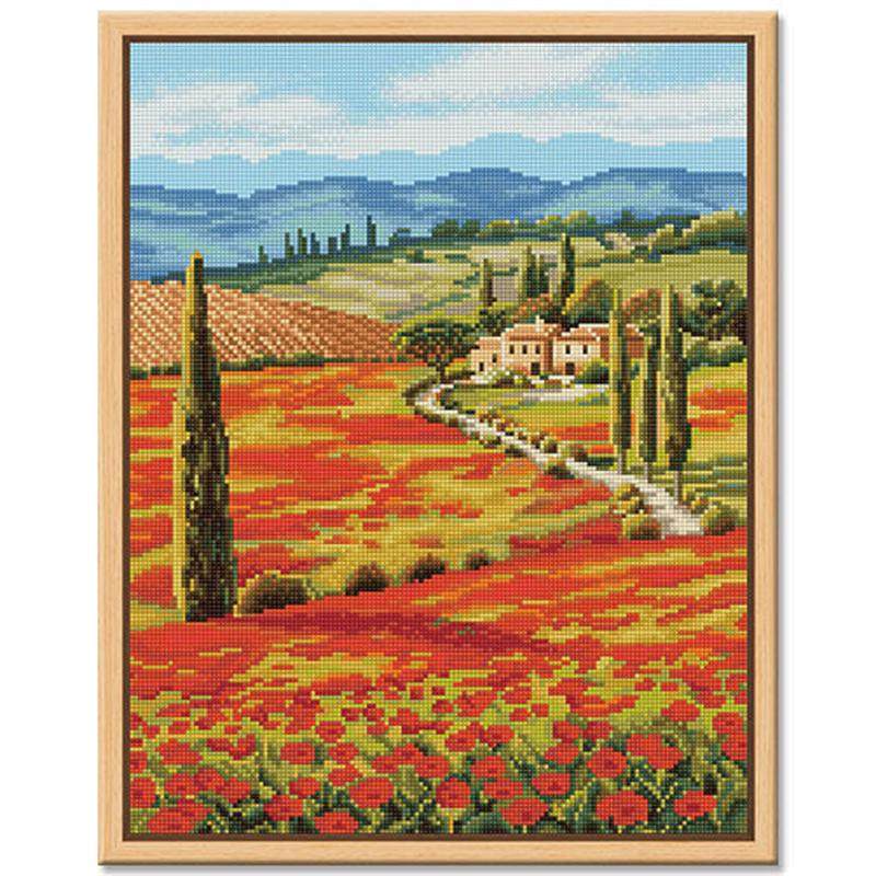 热销得艺diy钻石画43*54cm手工满钻带框室内客厅厂家批发风景小屋,居家布艺,钻石绣,淘宝优惠券,粉丝福利购,淘宝优惠卷