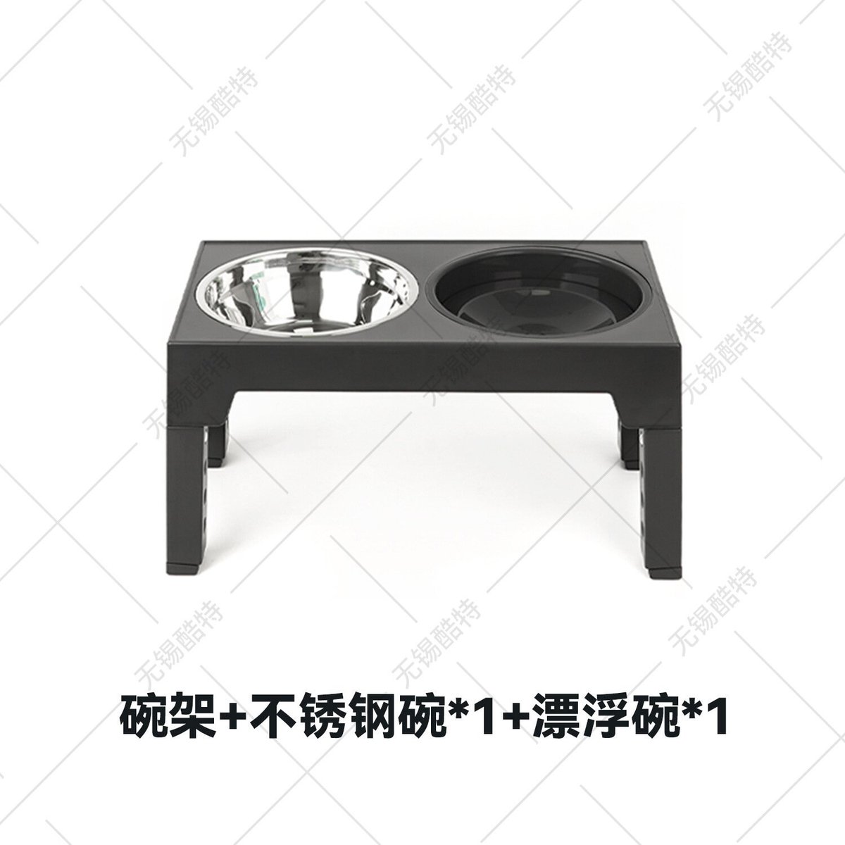 盆碗不锈钢狗碗防打翻升降狗碗狗盆大型犬狗狗碗食宠物宠物慢食碗