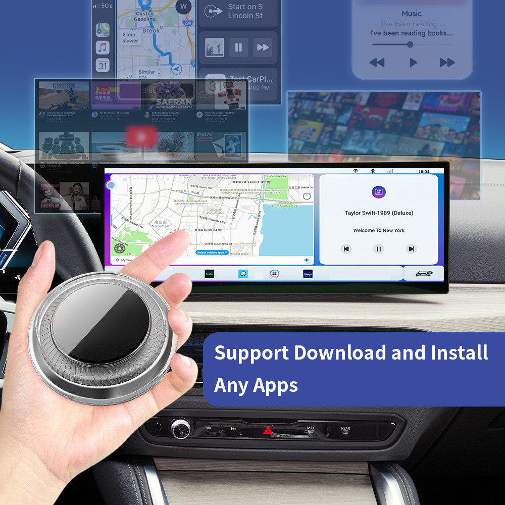 热销bm-w中性专用4+64g安卓13无线carplay4g支持youtube兼容id7,8