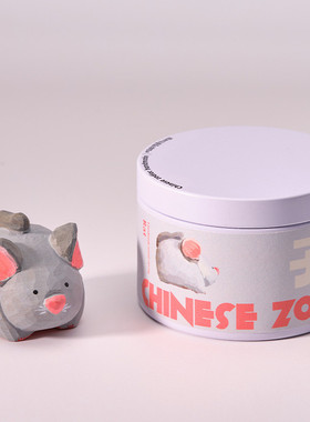 1s2j自习室木刻批发|十二生肖手工木雕摆件新年桌面车载饰品情侣