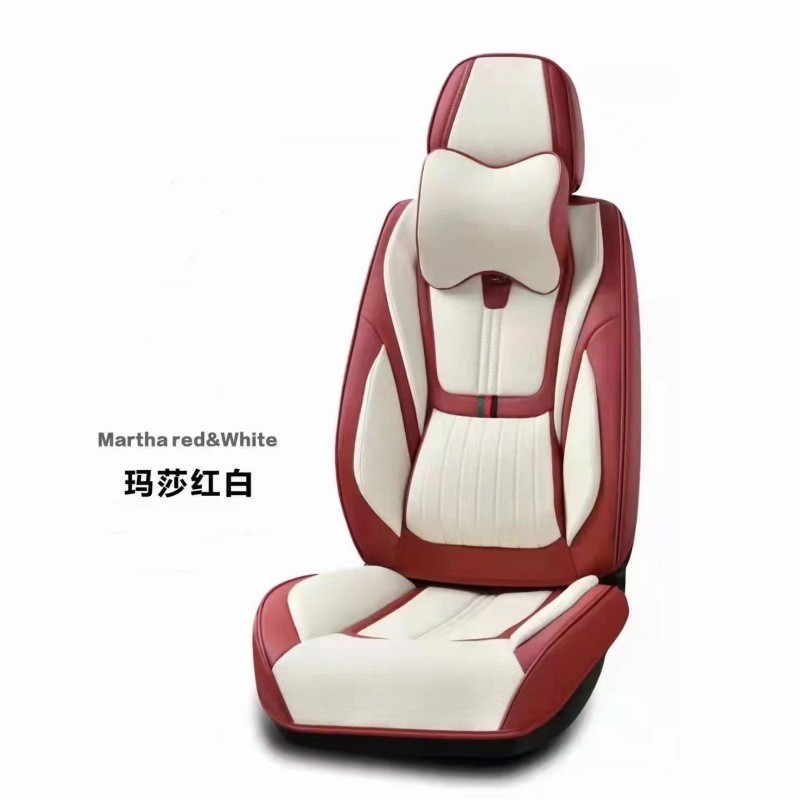 纳帕皮汽车坐垫运动款打孔全皮透气四季通用立体全包围汽车座垫套