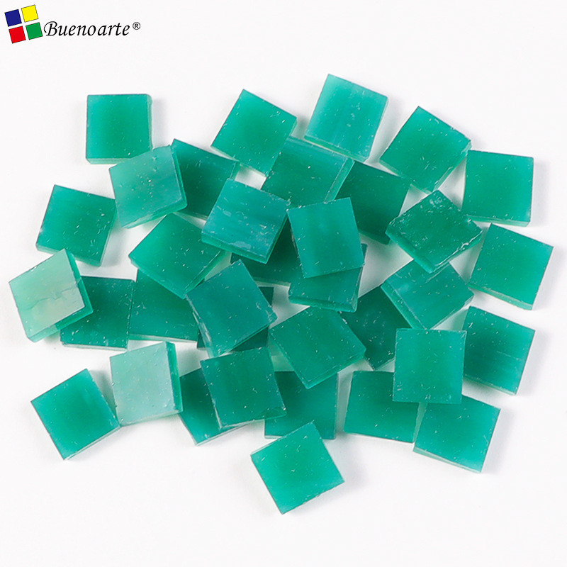 方形彩色云母玻璃马赛克美院美术拼画壁画艺术烛台diy手工用材料