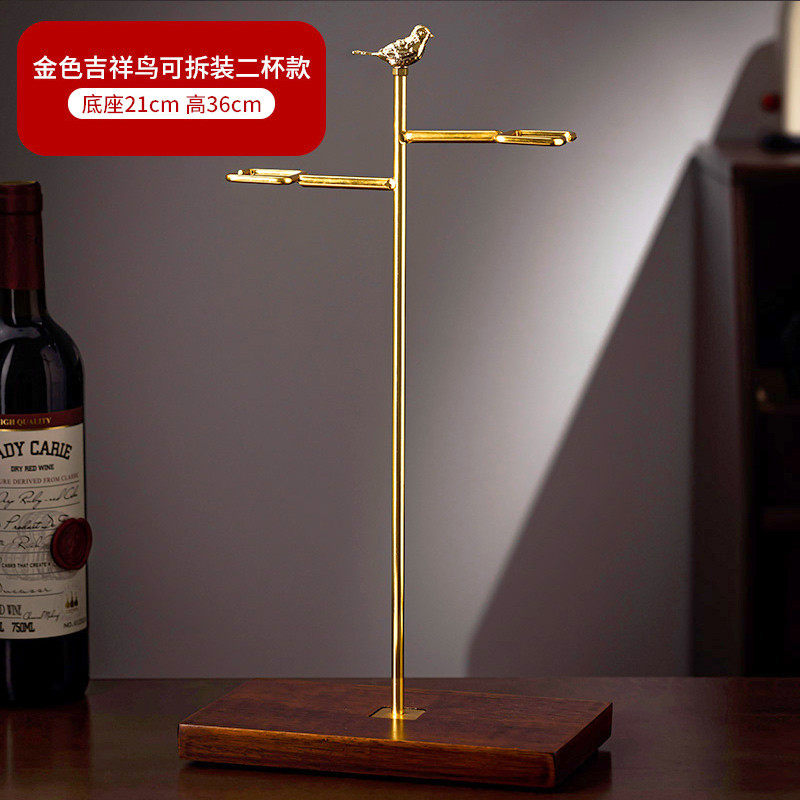 创意红酒杯架摆件高档新款家用高脚杯架倒挂现代轻奢套装红酒架