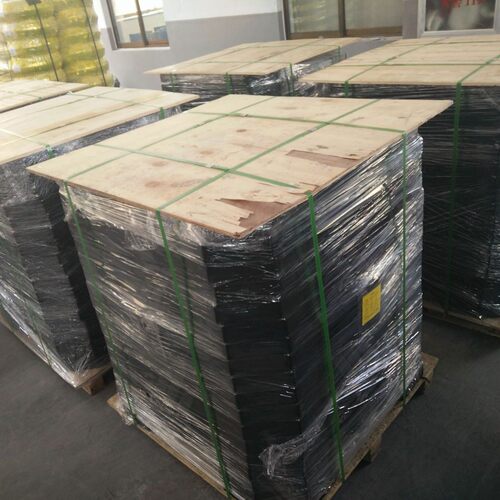 源头直供40x40cm橡胶颗粒八角砖路锥杆警示底座高强度橡胶八角块
