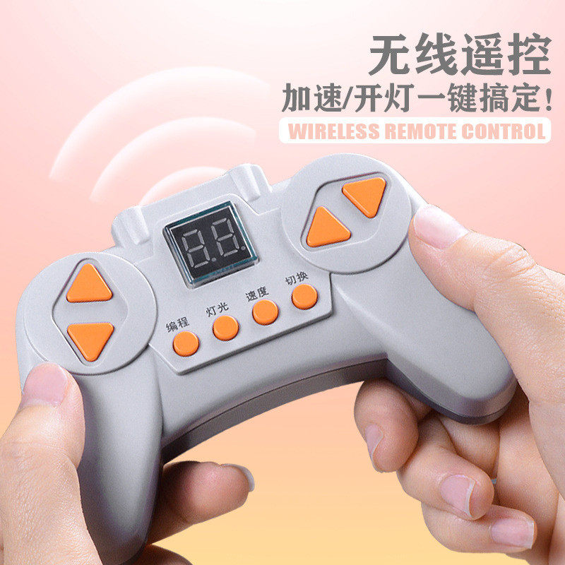 热销科教齿轮机械动力电机充电遥控编程马达9656教具大颗粒积木组