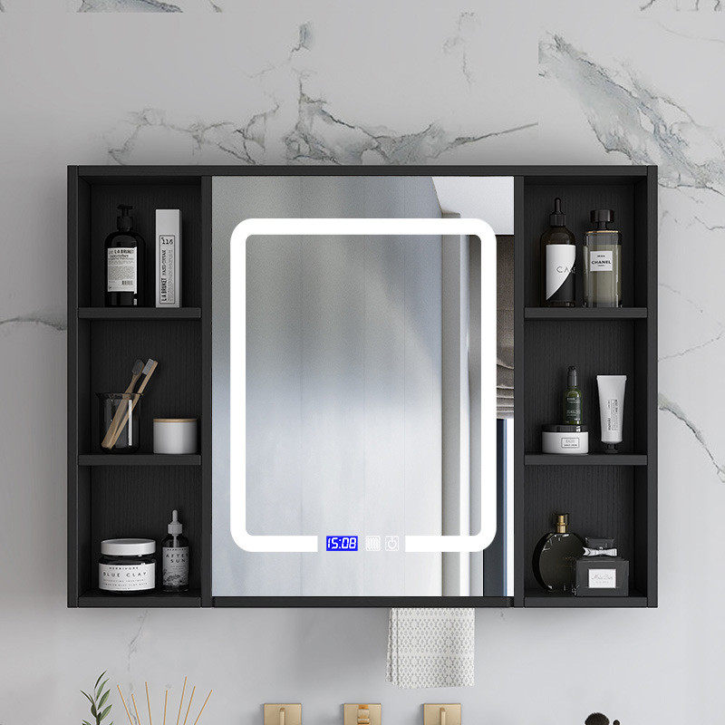 定制卫生间智能镜柜门单独防雾浴室led灯挂墙式轻奢收纳一体柜箱