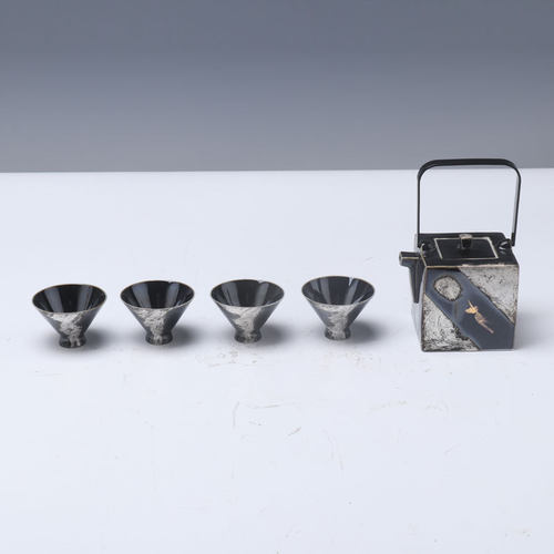 组合茶具大理石托盘新中式装饰客厅茶室茶几书房样板间桌面装饰品