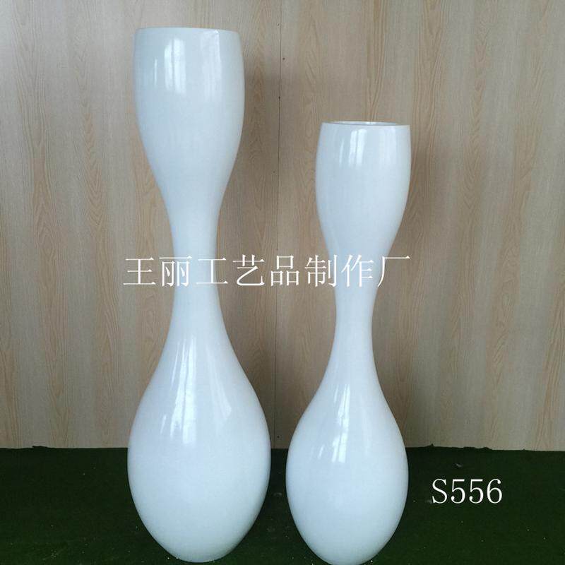 欧式玻璃钢保龄球落地大花瓶套装水晶水钻手工婚庆商场花瓶花器