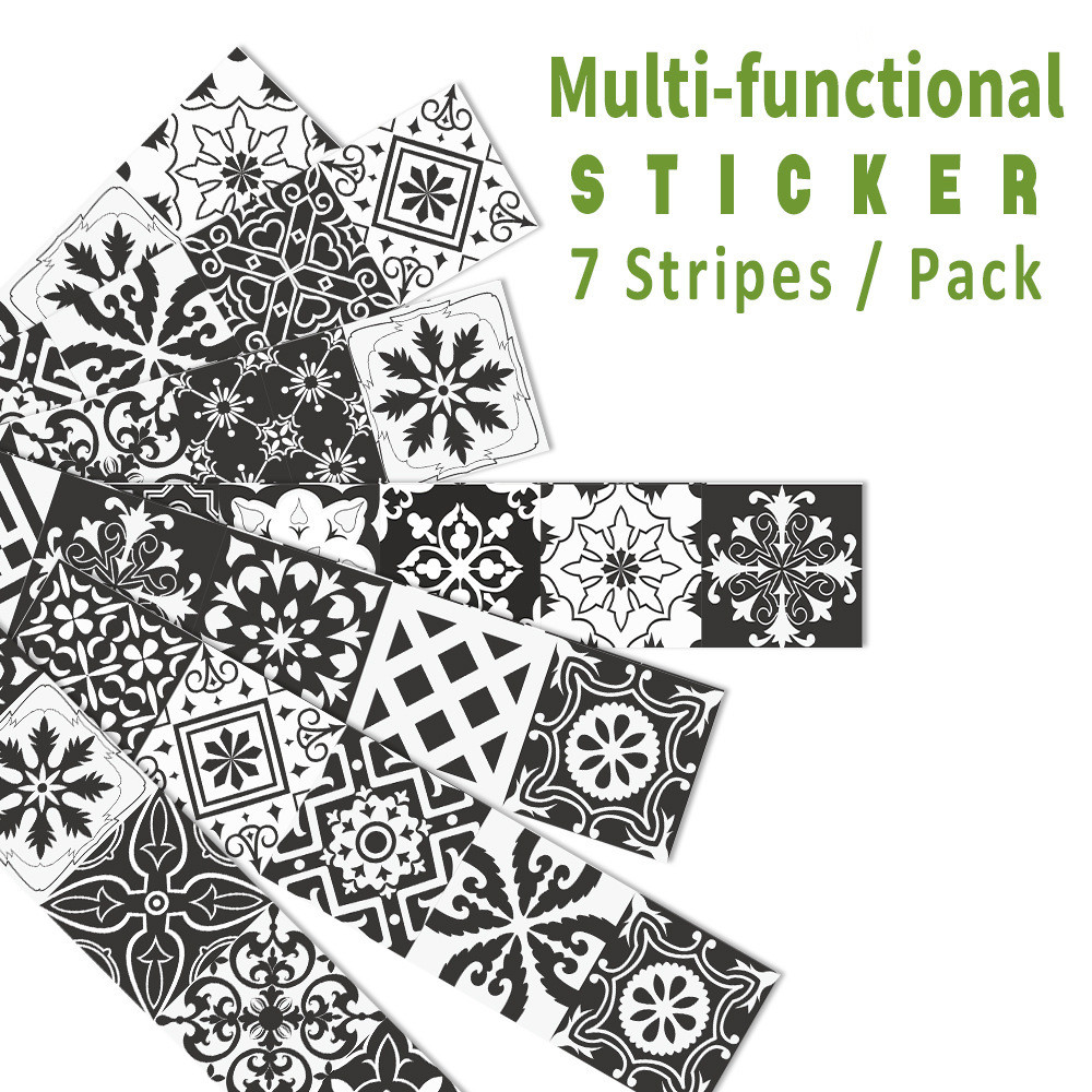 funlife多功能装饰楼梯贴瓷砖创意楼梯贴画装饰桌贴墙布置mf014