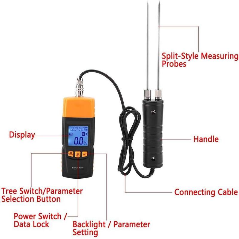 针式插gm620木材水分仪木材高精度测试仪纸张测湿仪湿度计水分计