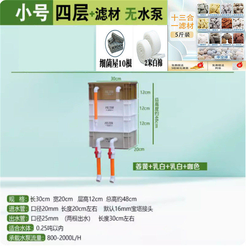 鱼缸过滤器周转箱过滤箱水循环外置滴流盒鱼缸上滤盒鱼池多重过滤,宠物/宠物食品及用品,过滤设备,淘宝优惠券,粉丝福利购,淘宝优惠卷