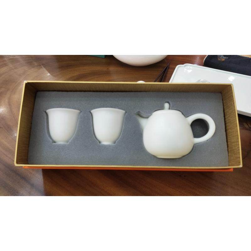 厂家商务高端羊脂玉旅行茶具套装功夫家用生产陶瓷水杯盖杯茶壶,餐饮具,功夫茶具,淘宝优惠券,粉丝福利购,淘宝优惠卷
