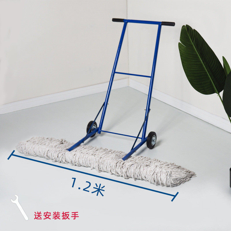 td61手推式墩布车工厂车间清洁车库拖地保洁除尘卫生超大棉线手推