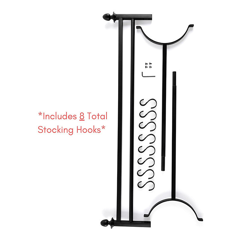 定制圣诞袜架节日地板客厅家居装饰挂架展示架含挂钩管材铁线加工