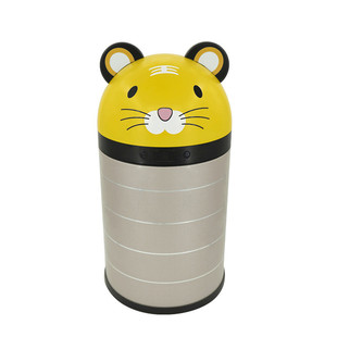 媳乐帮萌智能垃圾桶欧式家用不锈钢感应儿童呆卡通收纳桶