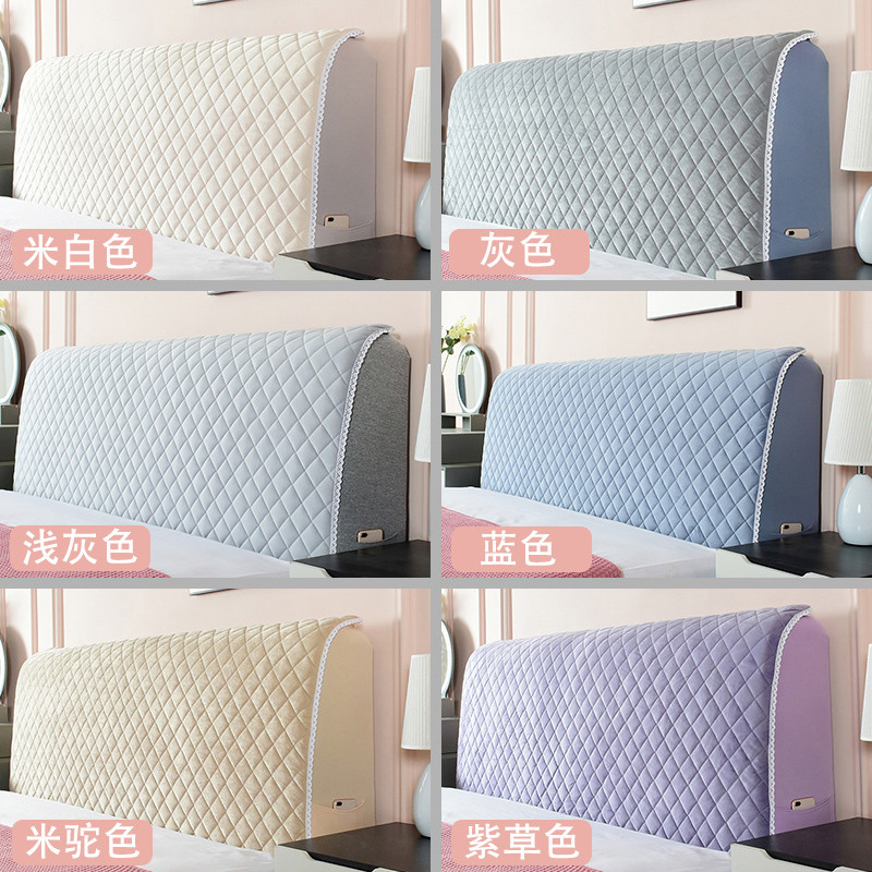 73n加厚通用床头套欧式2023新款全包弧形床头罩保护套软包靠背罩