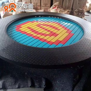 定做地蹦床大型蹦床公园地埋式儿童成人通用卡通蹦床户外规划设计