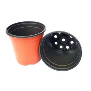 双色塑料花盆二代胜达盆花双色盆加厚耐用抗老化性强种植双色花盆