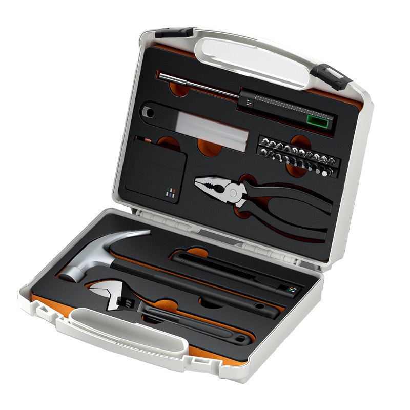 家用五金手动维修充电电动螺丝刀工具套装电工工具箱