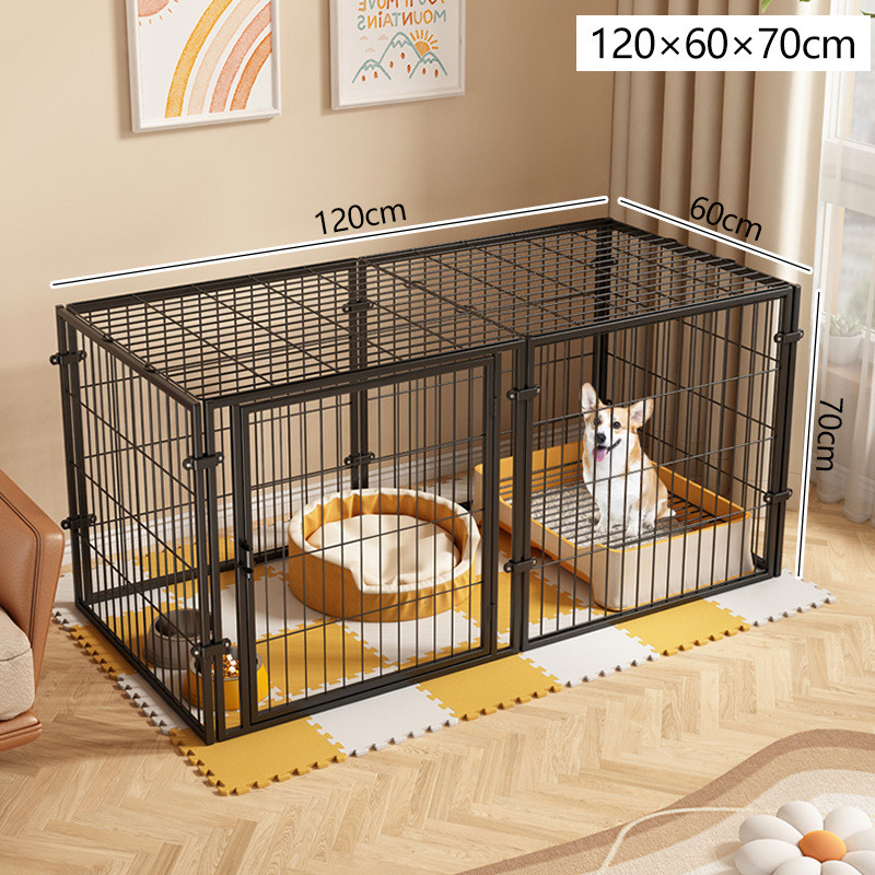 防越狱狗围栏狗笼子大空间泰迪柯基柴犬狗窝狗舍防笼顶部繁殖逃脱