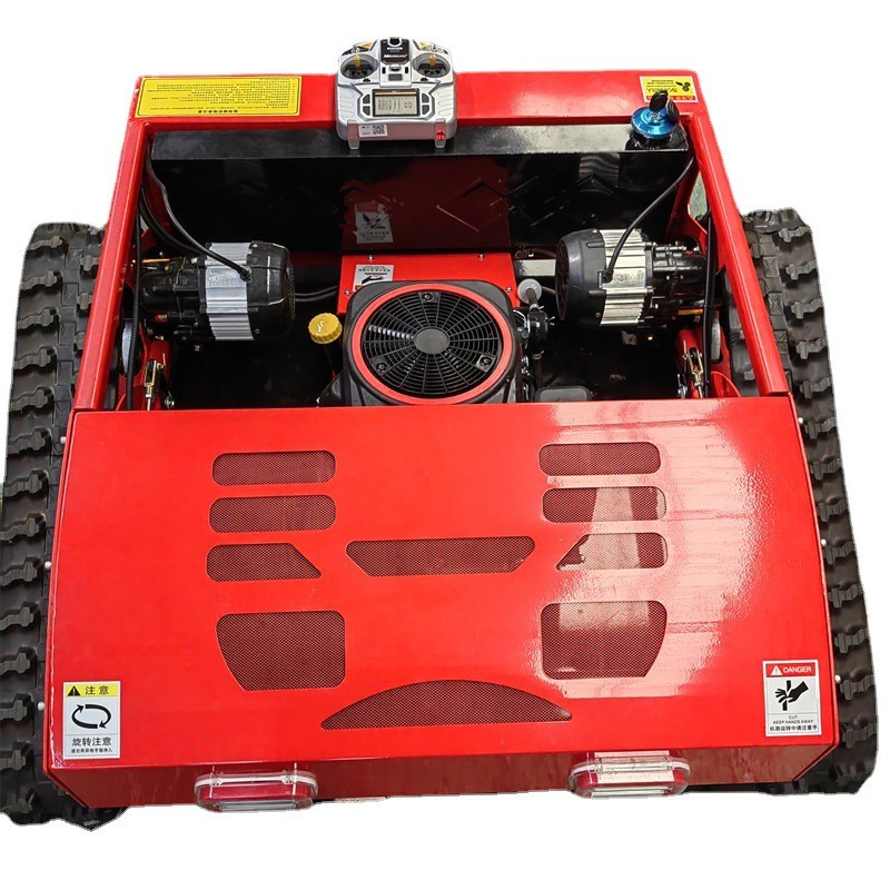 定制16割草机遥控割草机履带式油电两用剪草除草割副80智能马力