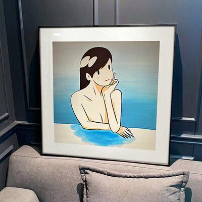 天野健Takeru Amano装饰画 潮流艺术壁画 休闲吧民宿酒店挂画