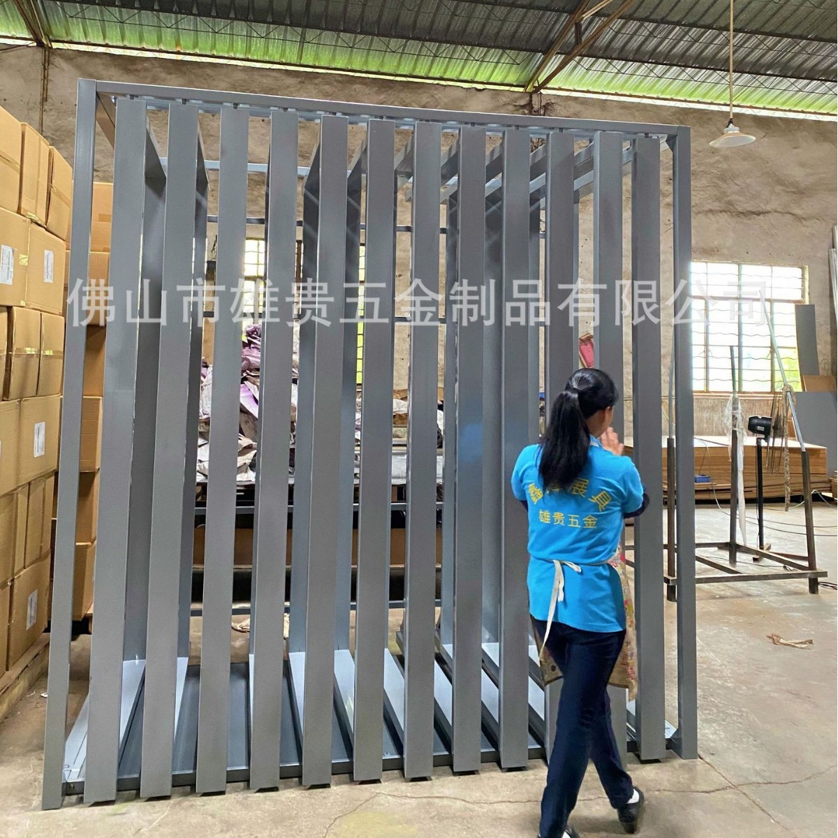 热销木门展示架带门套灰色推拉式展架抽拉式立式展柜抽拉柜室内门