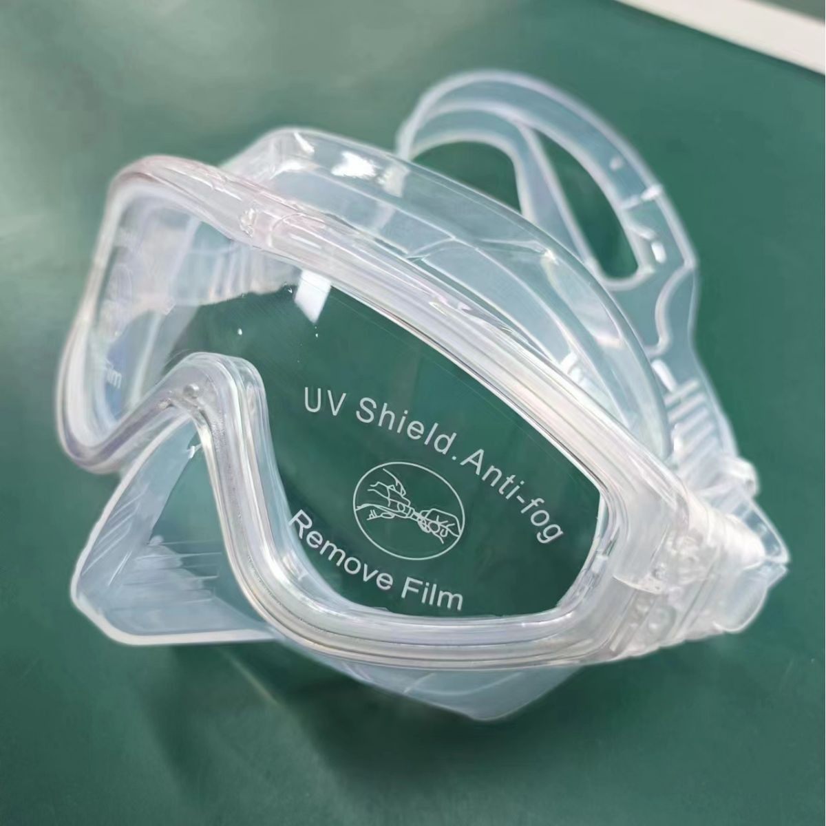 潜水镜水肺深潜浮潜自由潜面镜大视野低容积美人鱼脚蹼款面镜套装