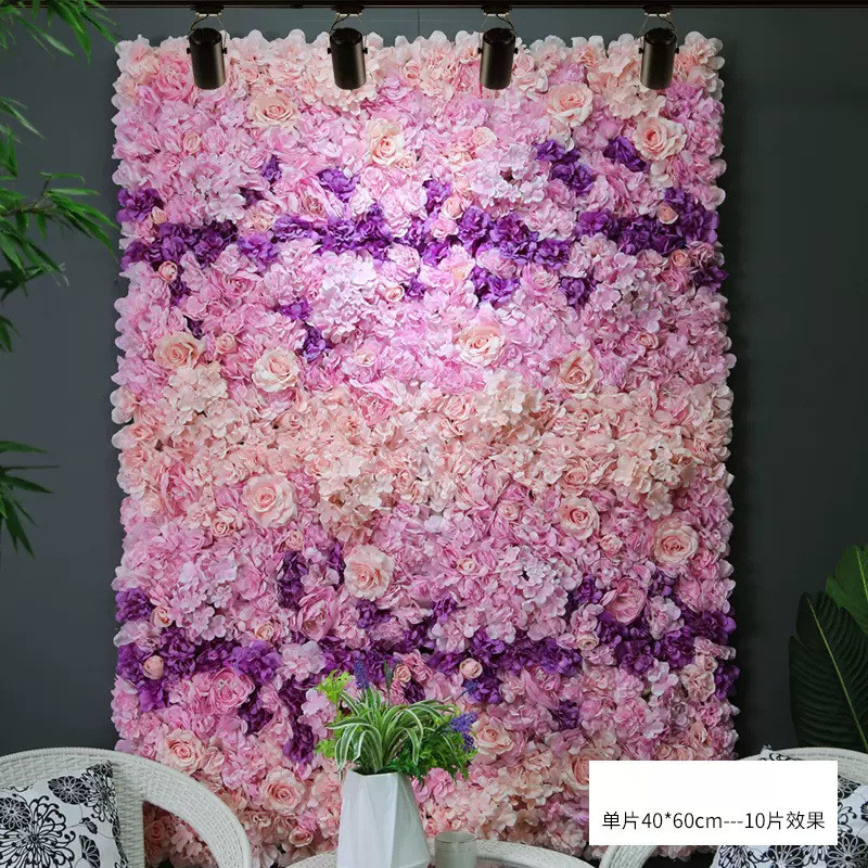 仿真花排假花装饰网红店商场橱窗造景婚庆背景墙仿真绿植花墙批发