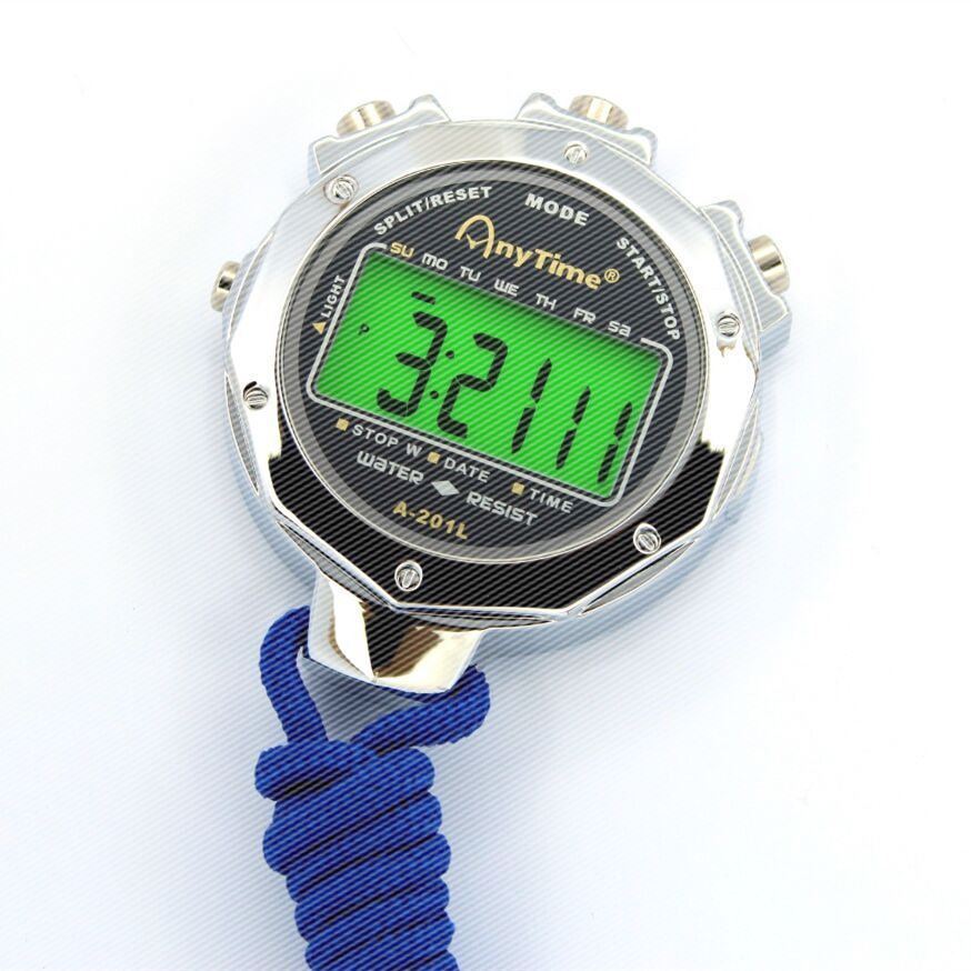 金属壳多功能田径运动裁判学生训练健身比赛电子秒表计时器201l