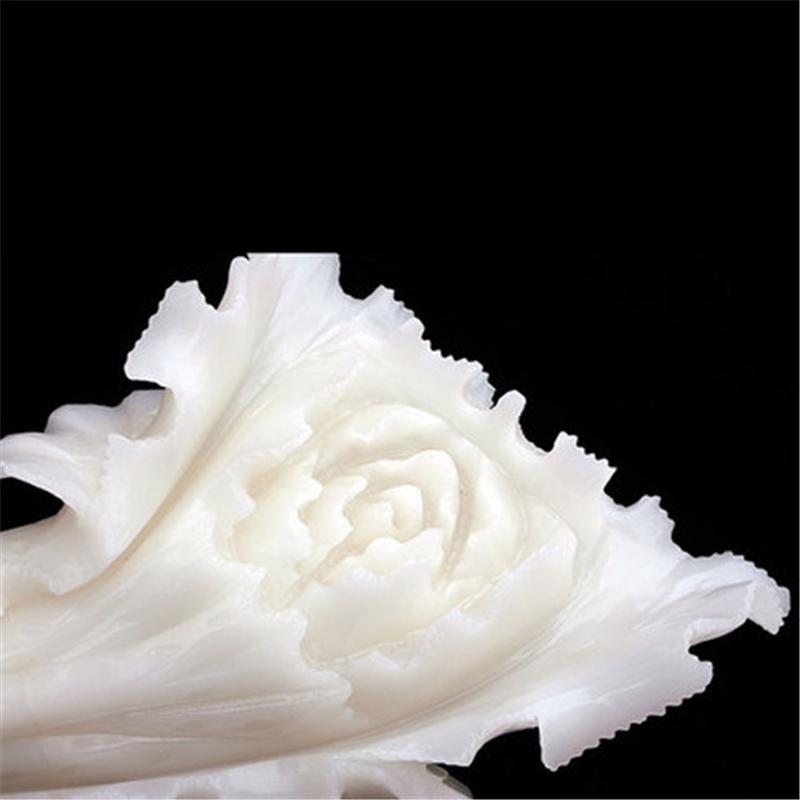 阿富汗家居白玉百财如意办公玉白菜摆件酒柜装饰品白菜摆件