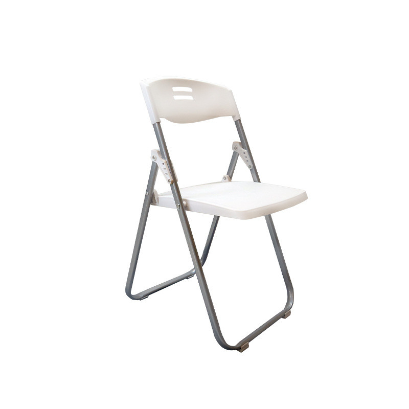 批发塑料凳子简约折叠便携式培训椅子白色户外会议室办公靠背椅