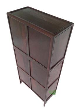 红木工艺品微型仿明清家具模型红酸枝木质微缩家具居子顶箱柜摆件
