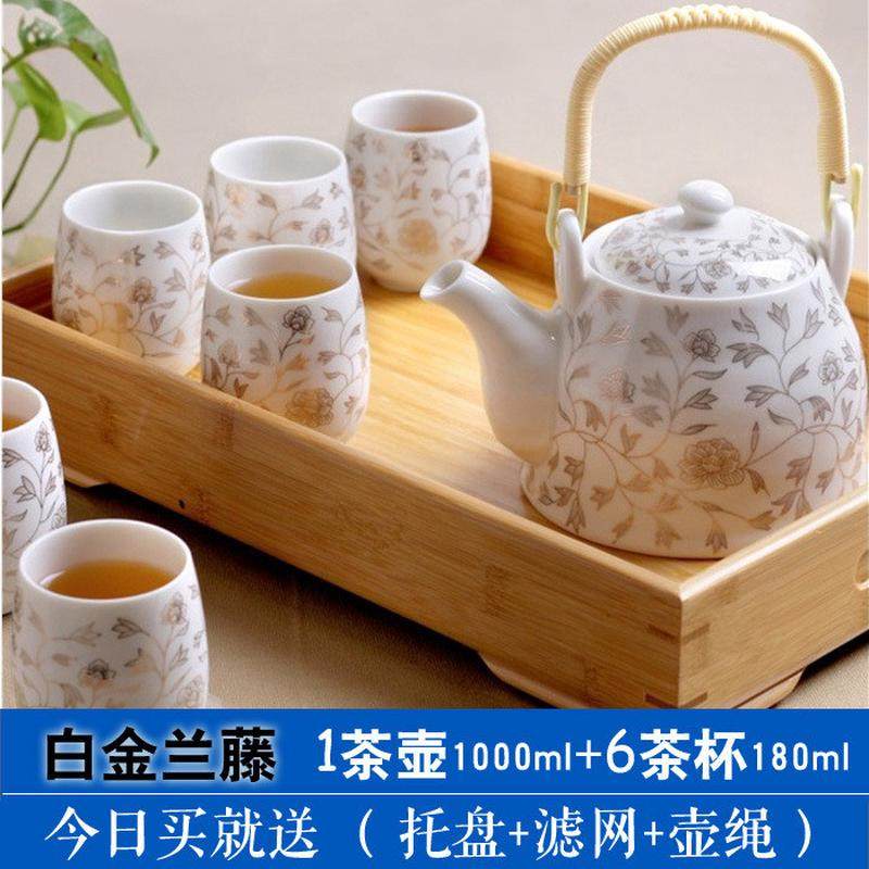 网红送竹托景德镇陶瓷茶具套装家用整套功夫子茶壶茶杯现代简约6
