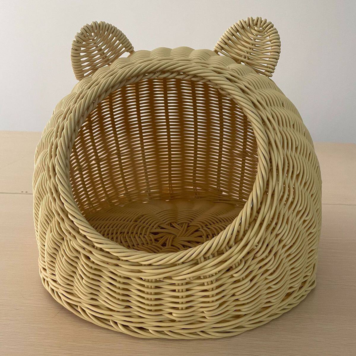 批发藤编猫窝夏季毛猫式不粘半封闭耳圆形猫窝手工编制宠物用品,宠物/宠物食品及用品,猫笼子/猫别墅,淘宝优惠券,粉丝福利购,淘宝优惠卷