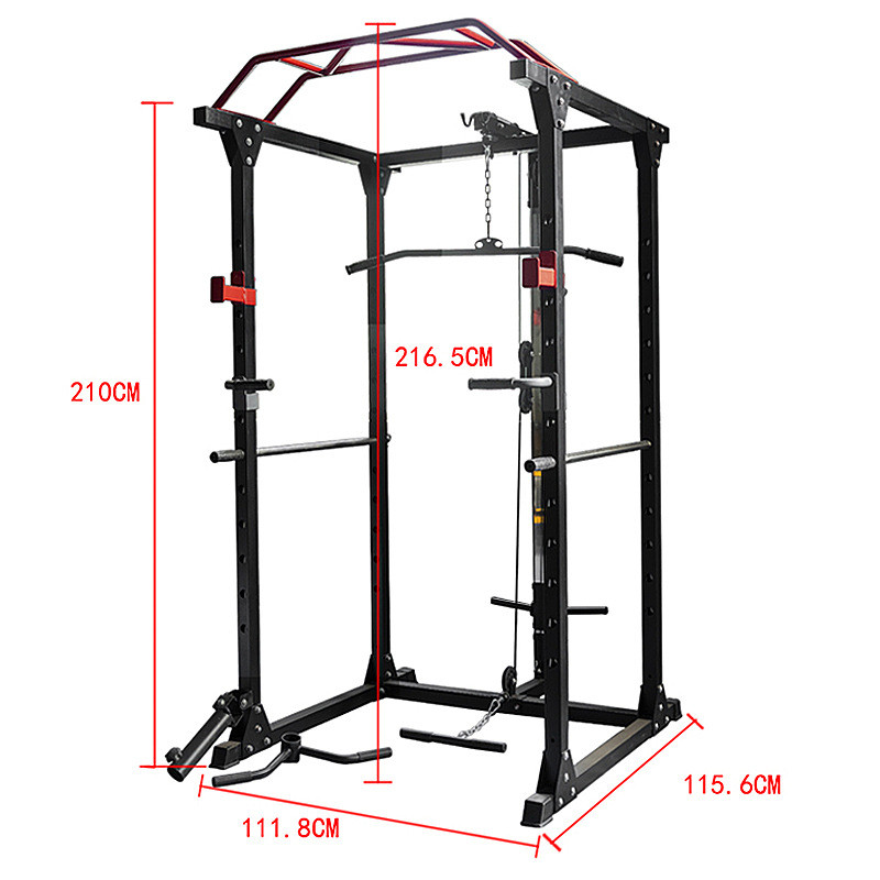 龙门架卧推架综合训练器器械框式深蹲架多功能举重床杠铃架家用全