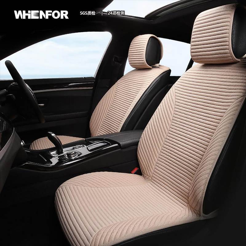 热销新丰田凯美瑞锋兰达RAV4荣放汉兰达春夏专用座套亚麻四季通用