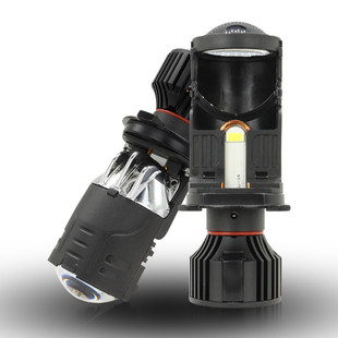 热销源头前款m01s汽车led大灯h4双光透镜爆照灯远近光一体车灯改