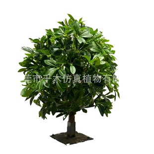 仿真草球灌木球海桐球红叶石楠球假黄杨球龟甲冬青灌木草丛定制厂