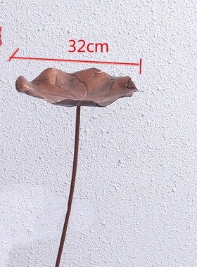 铁艺荷花荷叶金属摆件落地创意不锈钢装饰工艺品酒店庭院水池水景