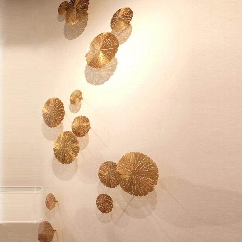 厂家铁艺壁饰镂空荷叶金属创意装饰过道玄关客厅背景墙壁挂,家居饰品,壁饰,淘宝优惠券,粉丝福利购,淘宝优惠卷