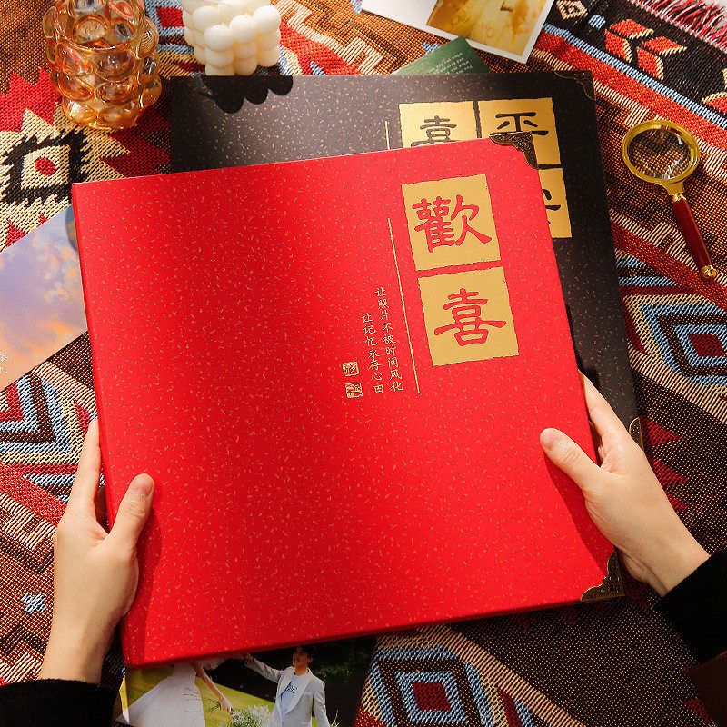 相册本自diy覆膜纪念册大容量家庭手工粘贴式宝宝成长记录册影集