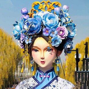 热销2025元宵布置大型夏雨荷人物景区广场新年场地户外春节花灯彩