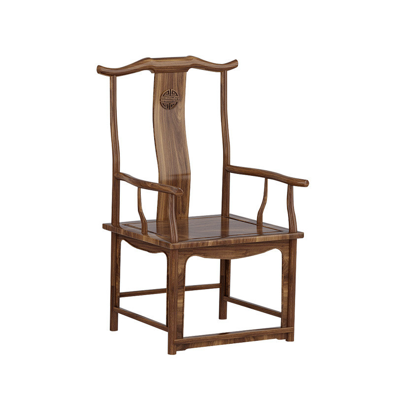 新中式大板桌家用客厅整全套自然边茶桌实木办公室商用接待茶台板