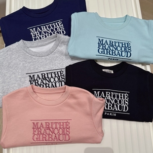 100 160韩系潮童男女童多色胸前刺绣字母套头卫衣